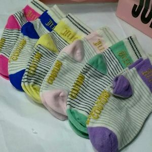6 Pair of Juicy Couture Socks for 12-24 Month Olds